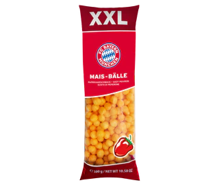 Рисунок продукта 1 - FC Bayern XXL paprika balls corn snack salted 300g