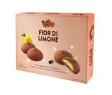 Рисунок продукта - Fior di limone - Cocoa shortcrust biscuits with lemon flavoured cream filling 140g
