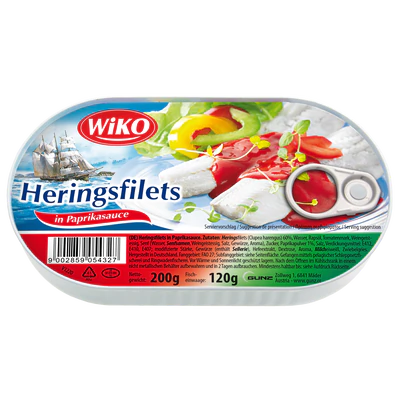 Рисунок продукта 1 - Herring filets in paprika sauce 200g