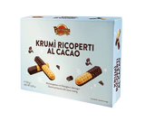 Рисунок продукта - Krumi ricoperti al cacao - Shortcrust biscuits with cocoa coating 150g