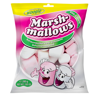 Рисунок продукта 1 - Marshmallows pink & white 200g