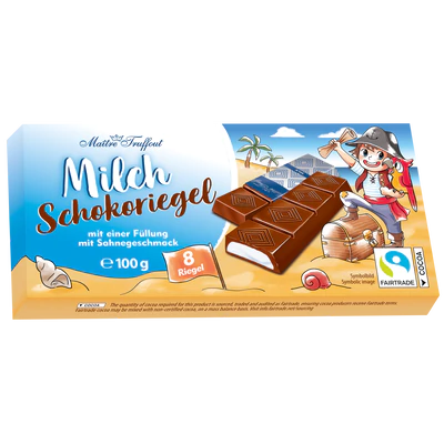 Рисунок продукта 1 - Milk chocolate with cream filling 8x12,5g