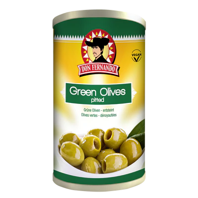 Рисунок продукта 1 - Oliven grün ohne Stein 370ml Dose Don Fernando