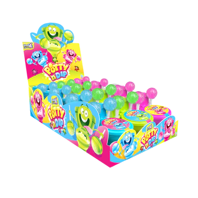 Рисунок продукта 1 - Potty n Dip Lollipop & Powder 12x25g counter display