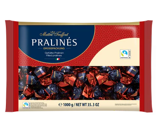 Рисунок продукта - Pralines dark chocolate with cherry with liqueur 4% vol. 1kg