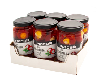 Рисунок продукта 2 - Red cherry peppers filled with cheese 280g