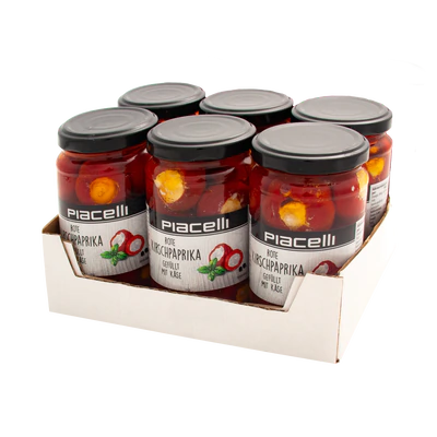 Рисунок продукта 2 - Red cherry peppers filled with cheese 280g