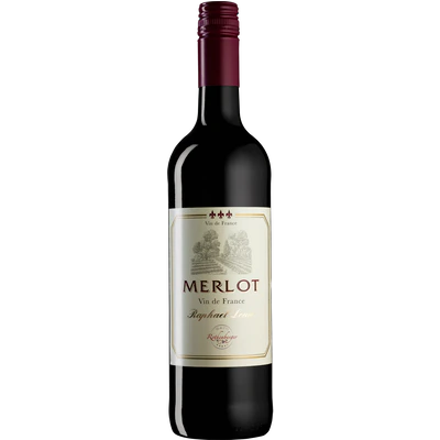 Рисунок продукта 1 - Red wine Raphael Louie Merlot wine from France 13% vol. 0,75l