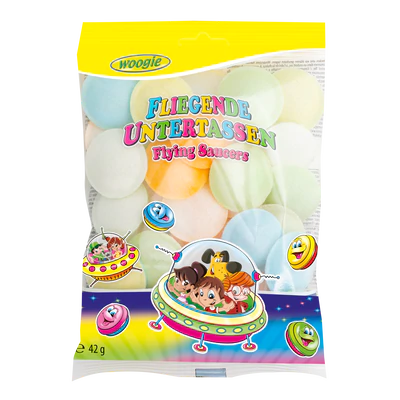 Sherbet filled flying saucers 42g | Gunz Sherbet filled flying saucers 42g | Gunz