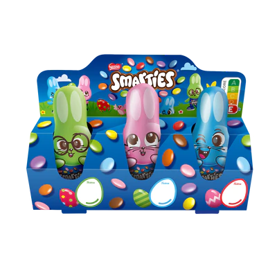 Рисунок продукта 1 - Smarties Mini Easter Bunnies 56.1g (3x18.7g)