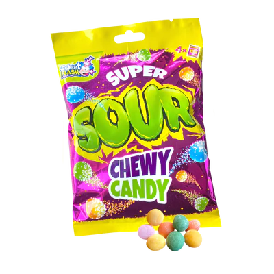 Рисунок продукта 1 - Super Sour Chewy Candy 24x60g counter display