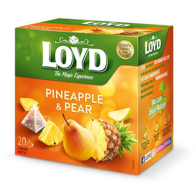 Рисунок продукта 1 - Tea pineapple & pear pyramid-bags 20x2g
