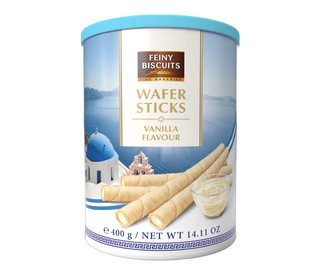 Рисунок продукта - Wafer rolls with vanilla flavoured cream 400g